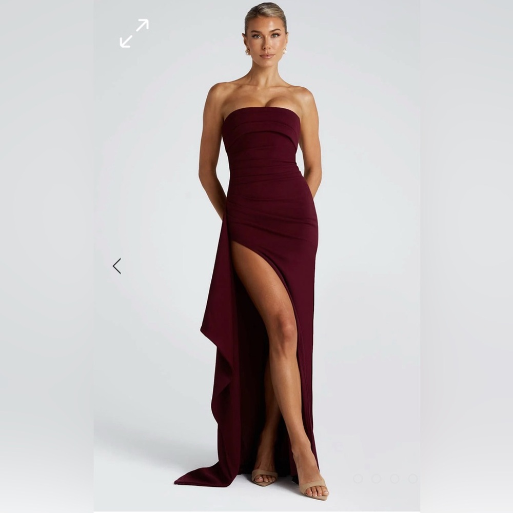 Babyboo Fashion Zafira Maxi Dress - Cherry Lacquer S